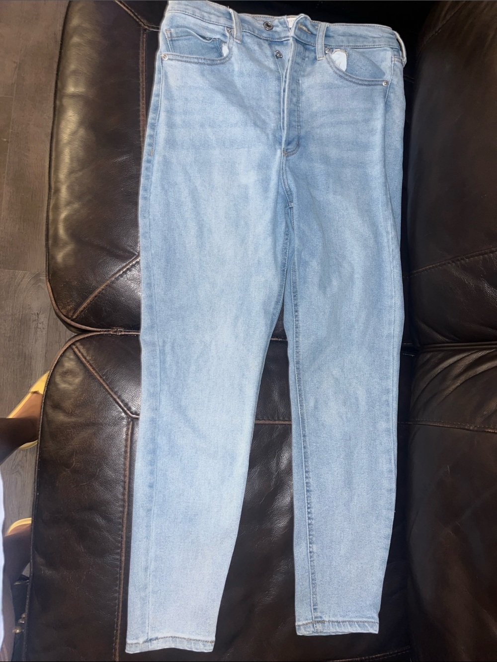 Dynamite Light Blue High-Rise Skinny Jeans